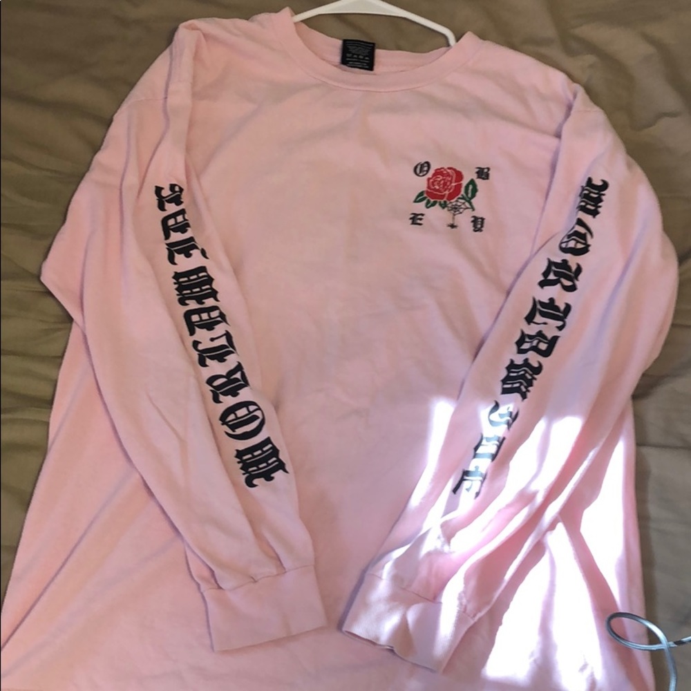 Pink obey long sleeve